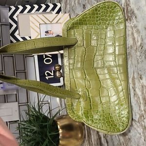 Vintage y2k  green leather nordstrom purse